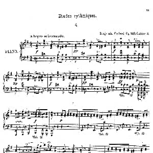 Etudes Rythmiques Op.149 钢琴谱