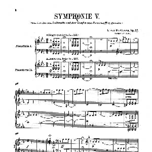 Symphony No.5 in c Minor Op.67 钢琴谱 路德维希 冯 贝多芬