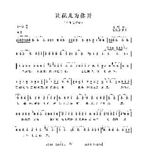 让花儿为你开_歌曲简谱_词曲:王智远 曾根幸明