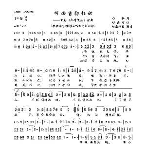 何必当初相识_歌曲简谱_词曲:白桦 顾嘉辉