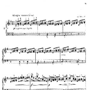 电子琴谱 | 车尔尼手风琴练习曲集 第Ⅳ册 第18首