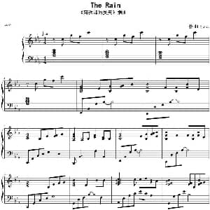 The Rain 钢琴谱 久石让