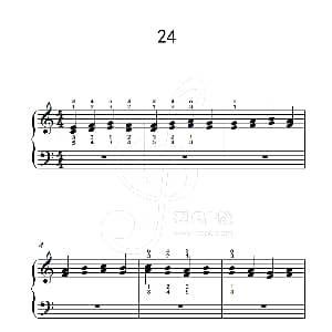 双音练习 24 钢琴谱