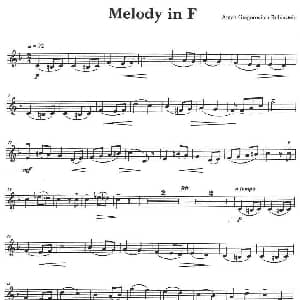 小提琴谱 | Melody in F F大调旋律 鲁宾斯坦 A G Rubinstein