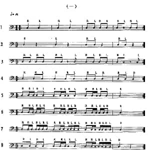 架子鼓小鼓练习曲 一