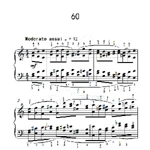 练习曲 60 钢琴谱