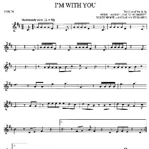 小提琴谱 | I'M WITH YOU