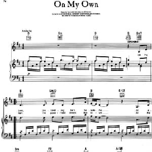 On My Own_外国歌谱