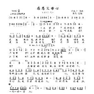 感恩父母心_歌曲简谱_词曲:崔伟立 崔伟立