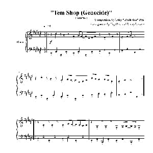 Tem Shop Genocide 钢琴谱