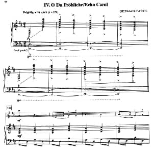 IV.O DU FROHLICHE／ECHO CAROL 钢琴谱
