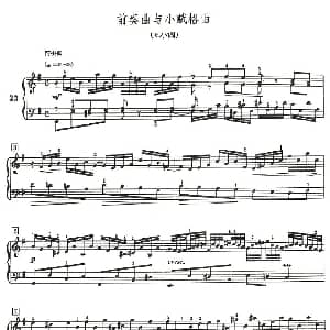 前奏曲与小赋格曲 钢琴谱