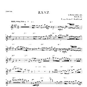 萨克斯谱 | R.S.V.P 次中音萨克斯
