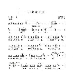 月亮花儿开_歌曲简谱_词曲:张梅同 罗浩