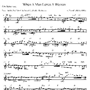萨克斯谱 | When A Man Loves A Woman 中音萨克斯