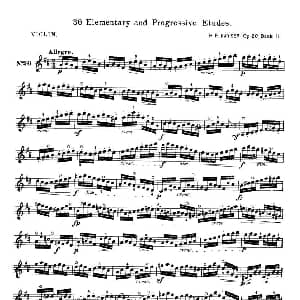 小提琴谱 | 开塞 KAYSER 36首小提琴练习曲之26