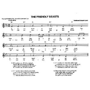 THE FRIENDLY BEASTS_外国歌谱