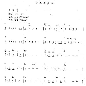 电子琴谱 | 世界多美丽