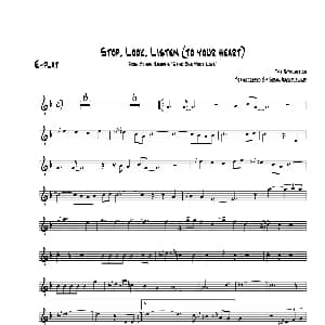 萨克斯谱 | Stop Look Listen 中音萨克斯