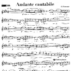 萨克斯谱 | Andante cantabile G Concone