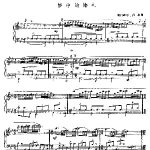 手风琴谱 | 梦中的婚礼 塞内维尔 图森