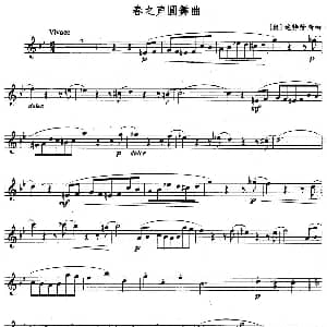 长笛曲谱 | 春之声圆舞曲