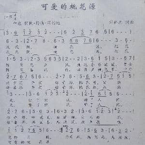 可爱的桃花源_歌曲简谱_词曲:刘祚志 刘祚志