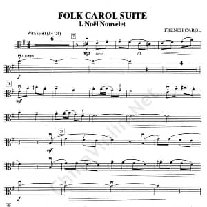 folk carol suite i.noel nouvelet 中提琴 小提琴谱