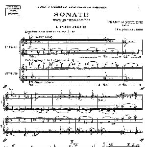 Sonata for Two Pianos 钢琴谱 弗朗西斯 普朗克