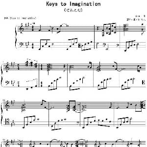 Keys to Imagination 想象之匙 钢琴谱 Yanni