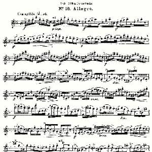 长笛曲谱 | Bach 24 Flutc Concert Studies 之16—19 巴赫—24首长笛音乐会练习曲 Bach 巴赫