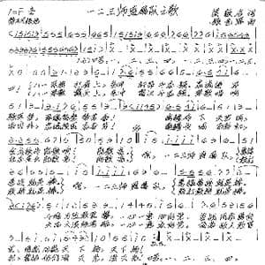 一二三师直属队之歌_歌谱投稿_词曲:梁敬岩 张艺军