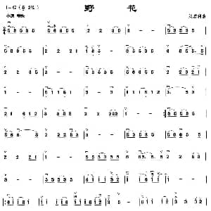 二胡谱 | 野花 刘君利