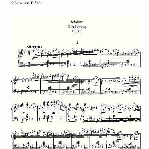 2 Scherzos D.593 钢琴谱