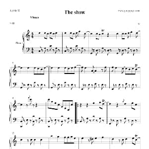 The show 钢琴谱