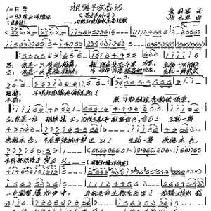 祖国不会忘记_歌谱投稿_词曲:童国富 张艺军