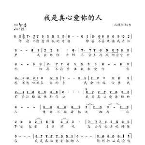 我是真心爱你的人_歌谱投稿_词曲:石满巧 石满巧