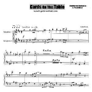 萨克斯谱 | Cards On The Table 二重奏