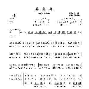 真英雄_歌谱投稿_词曲:张超 张超