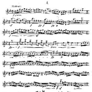 萨克斯谱 | 奇特克 萨克斯练习曲之四 ETUDY PRO SAXOPHON FR ZITRK.op.3