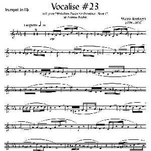 Bordogni Vocalise #23 小号 Marco Bordogni