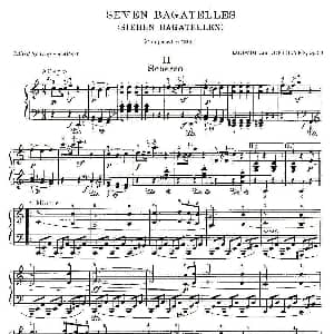 贝多芬钢琴小品 钢琴谱 贝多芬