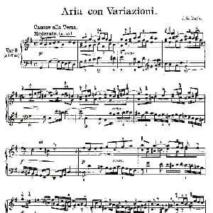 Aria con Variazioni 之九 钢琴谱 J.S.Bach