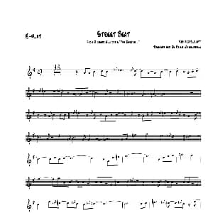 萨克斯谱 | Street Beat 中音萨克斯