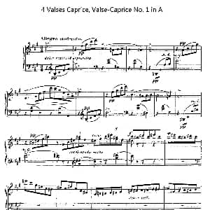 4 Valses Caprice 钢琴谱 加布里埃尔 福雷