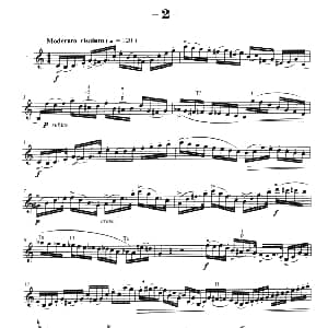 萨克斯谱 | 菲林萨克斯管练习曲 2 弗朗茨 威廉 费林原曲 李志远改编