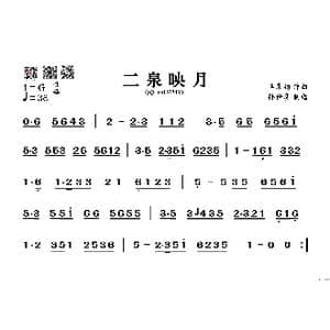 二泉映月_歌谱投稿_词曲: 阿炳