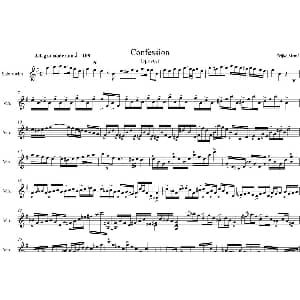 小提琴谱 | Confession Ispovest Zeljko Manic