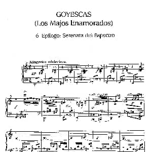 Goyescas 钢琴谱 恩里克 格拉那多斯 Enrique Granados