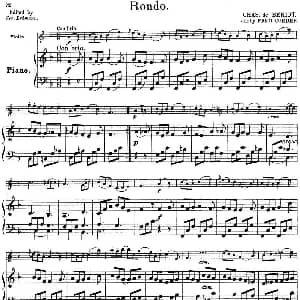 小提琴谱 | 25首小提琴曲合集 Rondo 小提琴 钢琴伴奏 BENONI LAGYE